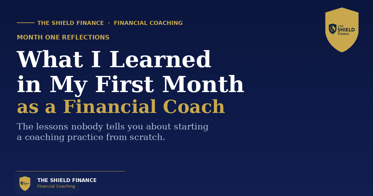 What I Learned in My First Month as a Financial Coach